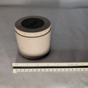 Vintage Thermo-Serv Beige Insulated Tumbler Plastic Hot Cold Food Drink Cup